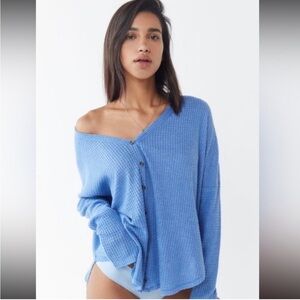 Urban Outfitters • Out From Under, Jojo Blue Waffle Thermal